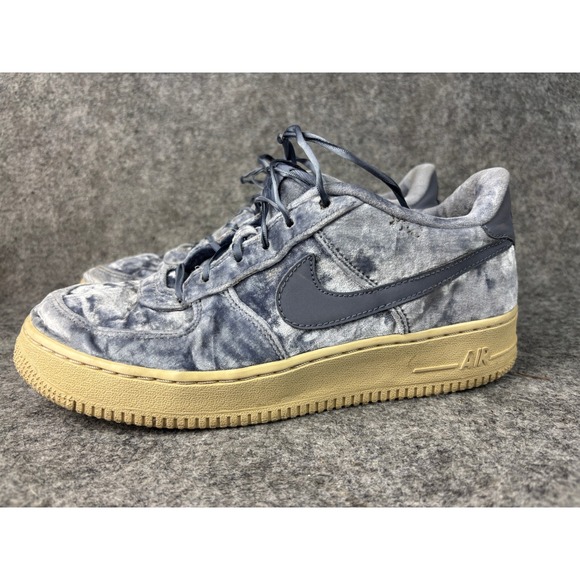 Nike Other - Nike Air Force 1 Low Kids 7Y Blue Velvet Gum Sole Sneakers 849345-401
